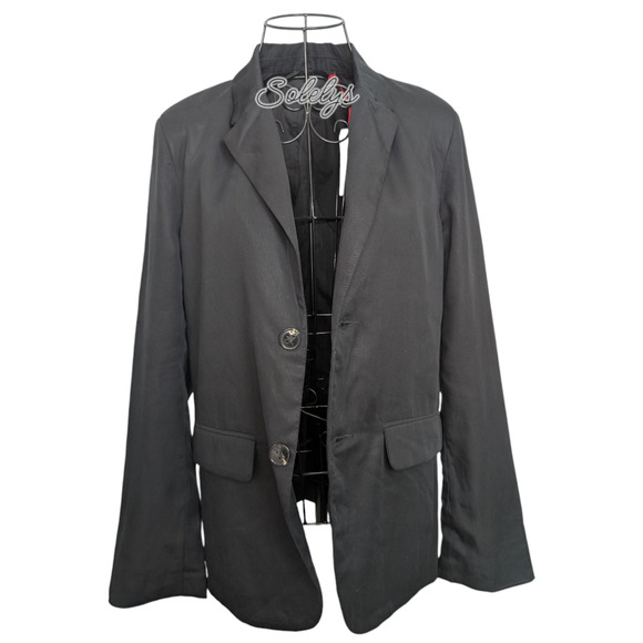 Zadig & Voltaire Défilé 2023 NWT Vanille Oversized Lyocell Blazer Black XS 34 - Picture 9 of 10